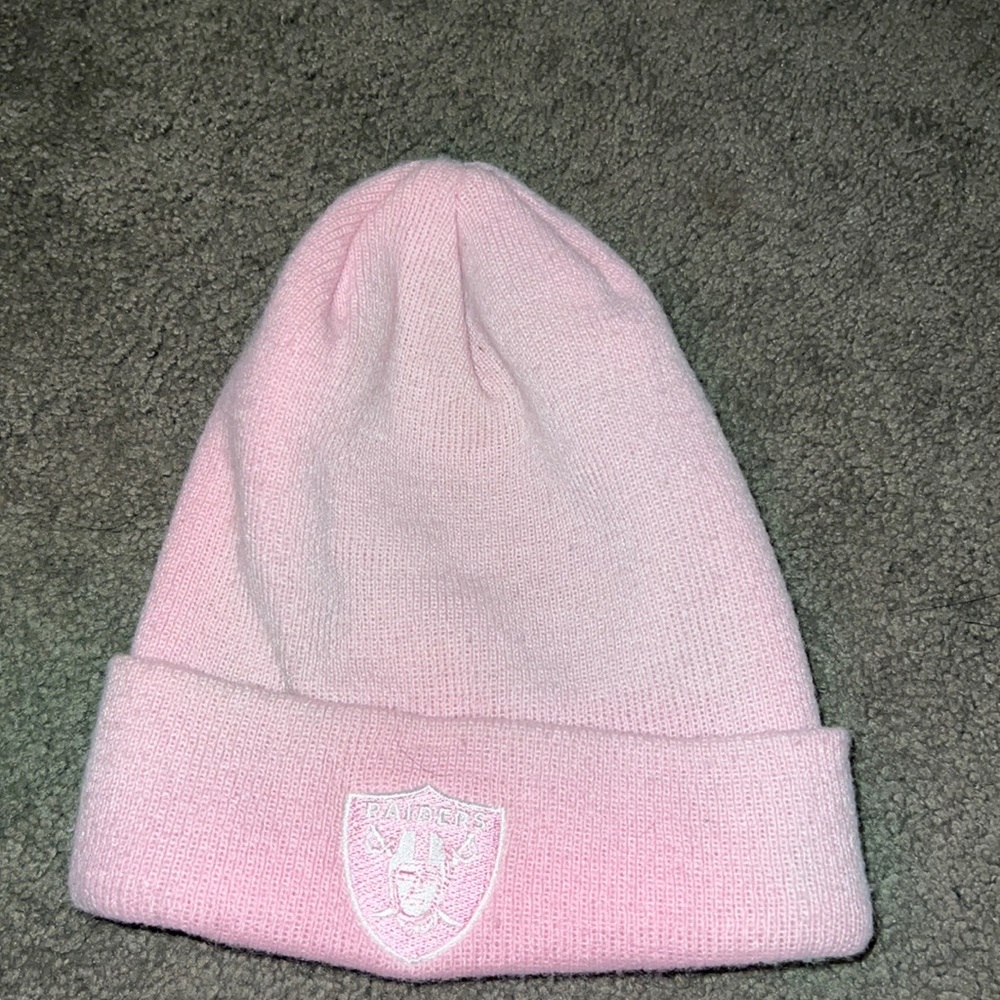 Womens Pink Raider Beanie